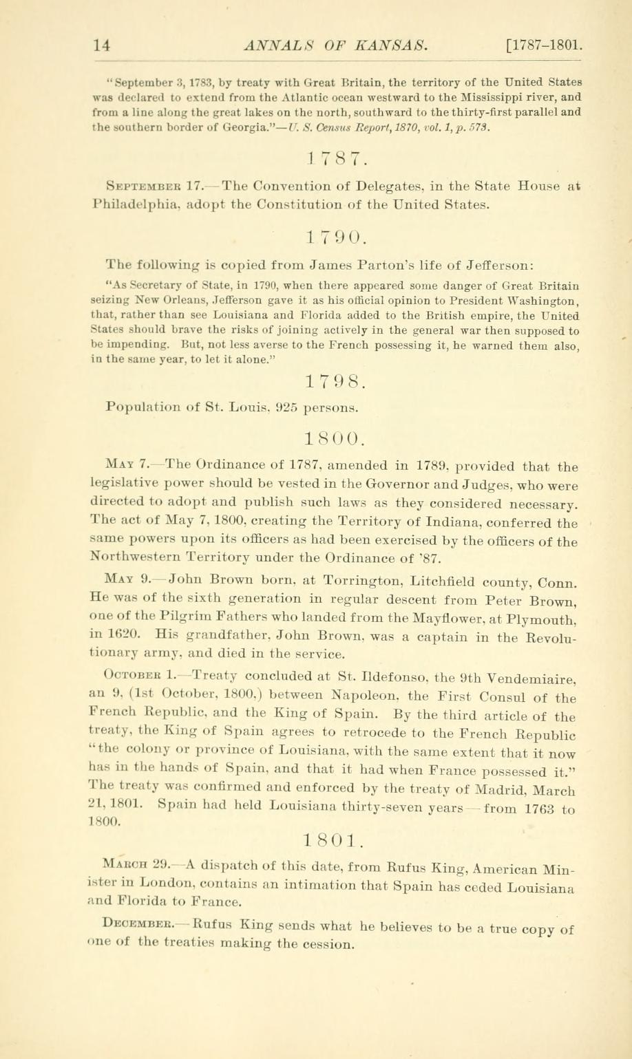 annals of Kansas